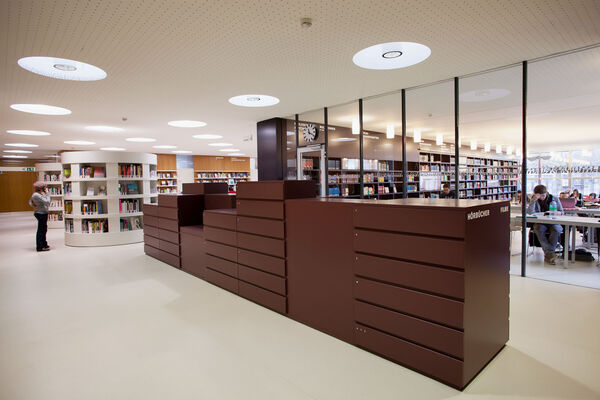  holzmöbel spezialanfertigung bibliothek ammann ag bild